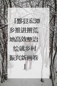 黟县宏潭乡推进撂荒地高效整治 绘就乡村振兴新画卷