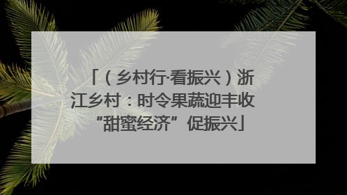 （乡村行·看振兴）浙江乡村：时令果蔬迎丰收 “甜蜜经济”促振兴