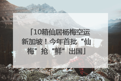 10箱仙居杨梅空运新加坡！今年首批“仙梅”抢“鲜”出国