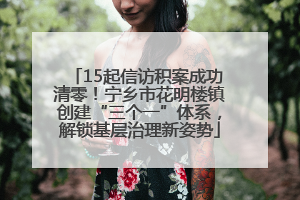 15起信访积案成功清零！宁乡市花明楼镇创建“三个一”体系，解锁基层治理新姿势