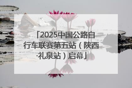 2025中国公路自行车联赛第五站（陕西·礼泉站）启幕