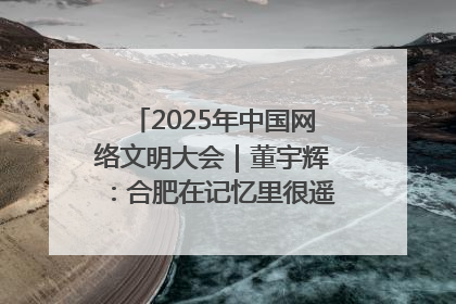 2025年中国网络文明大会｜董宇辉：合肥在记忆里很遥远也很亲切