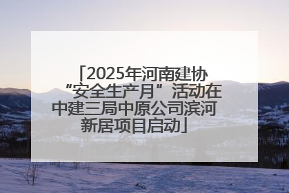 2025年河南建协“安全生产月”活动在中建三局中原公司滨河新居项目启动