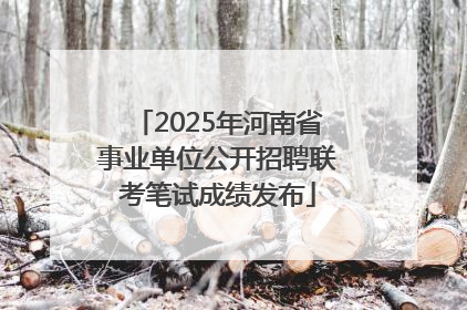 2025年河南省事业单位公开招聘联考笔试成绩发布