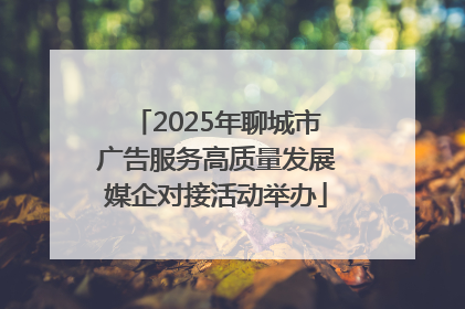 2025年聊城市广告服务高质量发展媒企对接活动举办