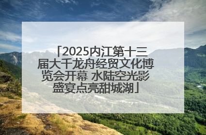 2025内江第十三届大千龙舟经贸文化博览会开幕 水陆空光影盛宴点亮甜城湖